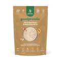 Good Protein Peanut Butter All-in-One Shake pouch that highlights 21g protein, 7g fibre and 25+ nutrients