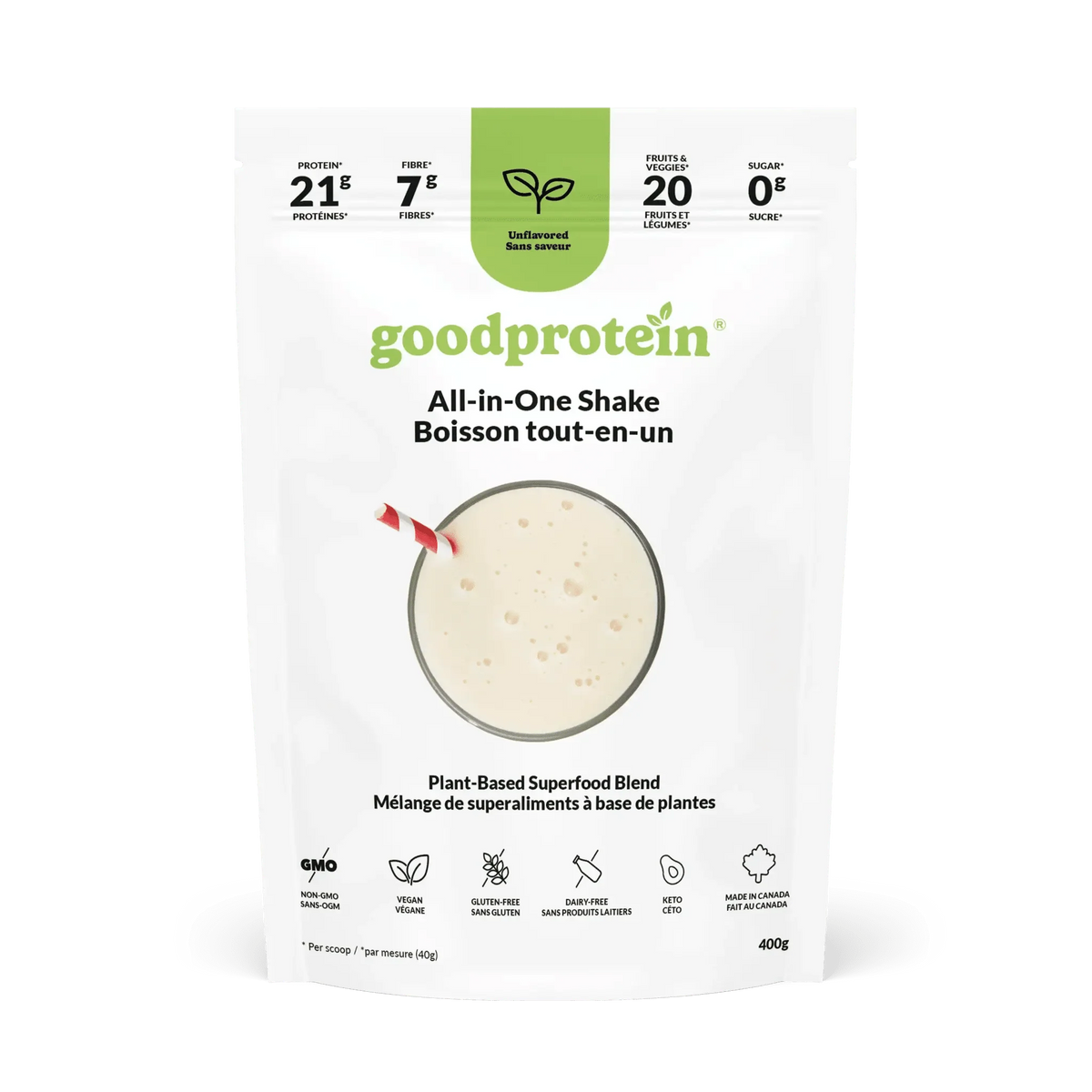 Unflavoured - All - in - One Shake - Good Protein